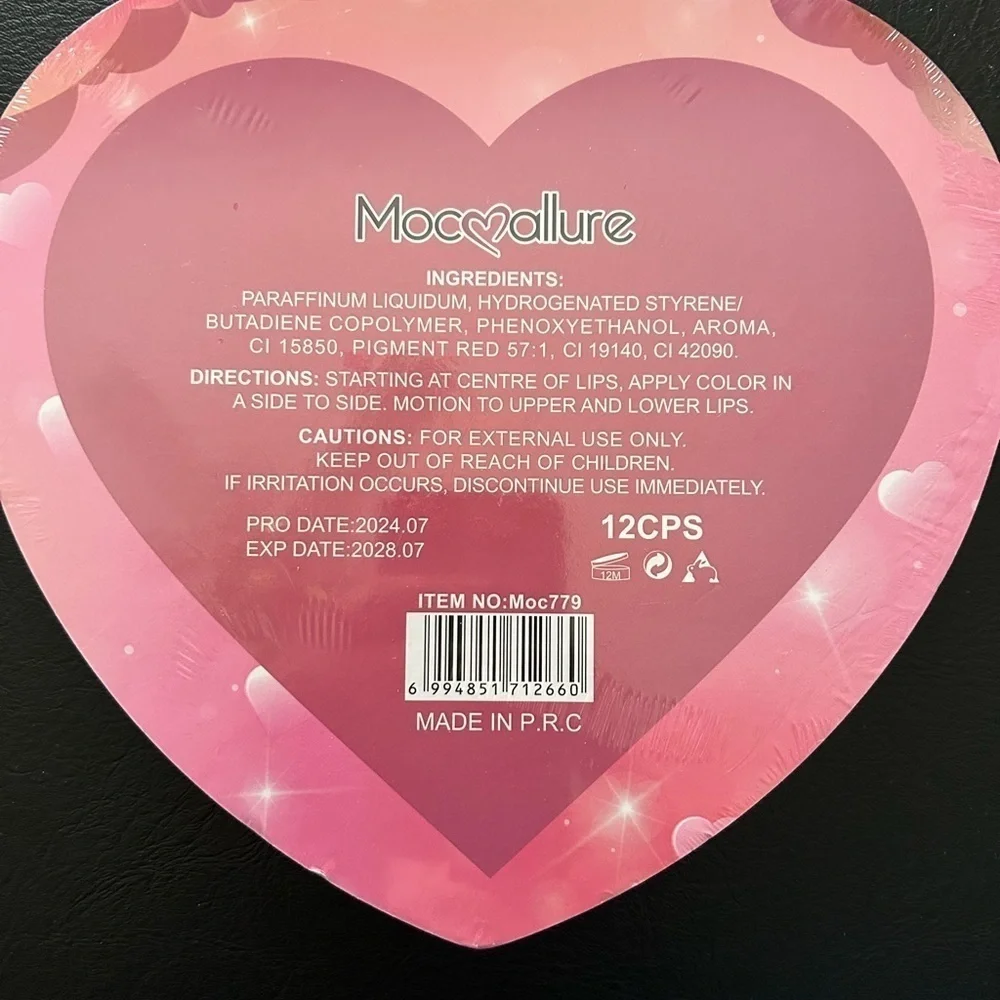 Set of 12 Magic Color Changing Lip Gloss.  SEALED BOX.